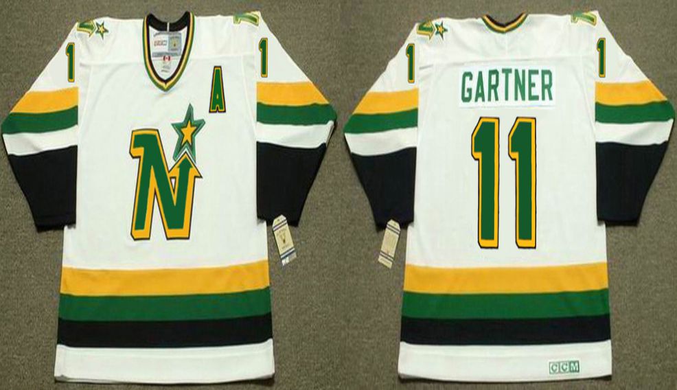 2019 Men Dallas Stars 11 Gartner White CCM NHL jerseys